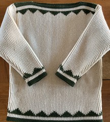 Vintage 1950s Carlo Gruber Wool Snow Ski Lodge Sweater Austria Boatneck Sz M