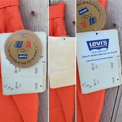 vintage Levis 5 pocket jeans style pants 1984 Olympics size 18 33 in waist 1980s
