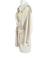 Vintage 80s Women’s Burberrys Trench Coat Nova Check Pockets Belt Coat M
