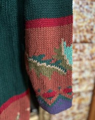 Vintage Miller’s Equestrian Fox Hunt Women’s Cardigan Button Sweater – Size M