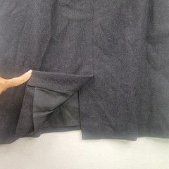 Vintage 90s Pendleton Plus Petite Wool Skirt 22W Charcoal Lined USA Deadstock