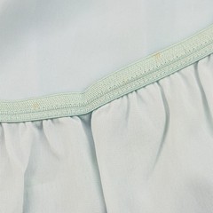 1970s Vanity Fair Ice Blue Half Slip 4″ LACE Sz L 25″ Tricot Nylon FLAW READ usa