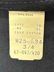 Vintage 1980’s Washington Deecee Jeans, Deadstock NWT, Size 25×34