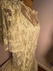 Beautiful Vintage Patra Lace Dress – 1920s Flapper Style Midi