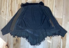 Antique Mid-Late 1800’s Victorian Beaded Fringe Bodice Button Down Jacket As Is