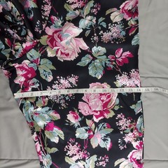 Vintage Y2K Avon Black Floral Cottagecore Goth 2 Piece PJ Set L
