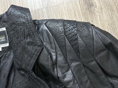 Rare Vintage 1980’s Global Identity G-III Cropped Black Leather Jacket Size S
