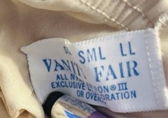 Vanity Fair Half Slip Small Cream Color Silky Lace Trim Vintage 37” Long Length
