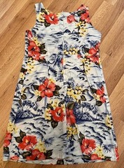 HILO HATTIE vintage hawaiian dress retro Y2K 90’s tropical luau Size 12