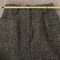 Vintage The Limited Tweed Wool Skirt and Vest Menswear style Made in USA Small