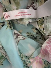 Natori Cruz Floral Fairy Whimsical Coquette Romantic Satin Slip Dress Medium