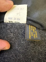 MJ Seattle Vintage Wool Size 10 Pea Coat, Classic! Charcoal Grey