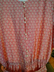 Vintage Schrader Dress Petite Midi Pleated 80s Secretary Size 14p