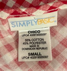 Vintage Simply Basic Duster House Coat Robe Womens Small Strawberries NEW