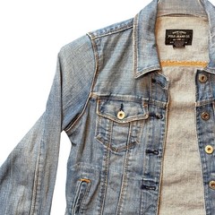 Vintage Polo Jeans Co Ralph Lauren Denim Jacket Medium Lydia Light Wash Y2K
