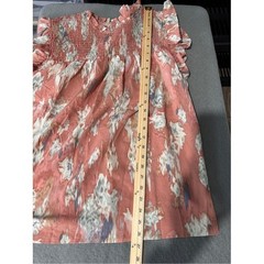 Hayden Floral Smocked Top | Pink Rust Cream Boho Blouse 1XL