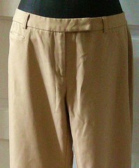 EXPRESS Stretch 90’S Tan Flat Front Dress Pants Slacks Trouser 5/6 R