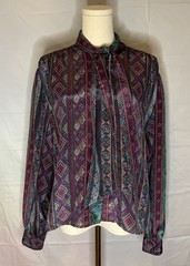 VTG James Kenrob By Dalton Womens M Long Sleeve Button Down 80’s secretary