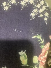 Vintage 1980s Willow Ridge Navy Floral Dress Size 12P Day Sundress Cottagecore