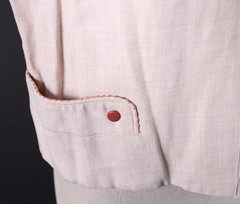 Vintage 1950s Pink Rayon Cotton 2 Piece Skirt Suit Women’s Size Medium