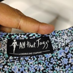 Vintage All That Jazz Grunge Floral Maxi Sundress No Size Tag Sz S? Black Blue