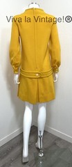 60s Vintage JOHNATHAN LOGAN mod mcm Knit Designer Dress Fabulous Color!
