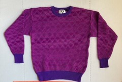 1980s~1990s PINK Ski SWEATER: Tyrolia By Head ~Barbie Pink & Purple Âpres Ski!