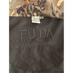 Vintage Fuda International 100% Silk Bomber Jacket SZ Large Animal Print