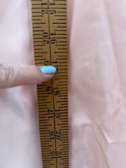 Vintage Undercover Wear Long Peach Nylon Rayon Polyester Lace Nightgown Size Med