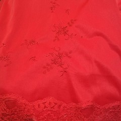 VTG Hollywood Vassarette by Munsingwear Size L Lace Hem Half Slip Sissy Silky