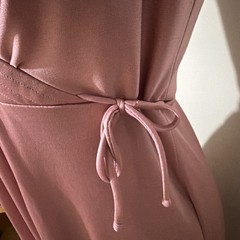Vintage 70’s Prairie Style Pink Summer Maxi Dress SM/MED Formal/Evening Shawl