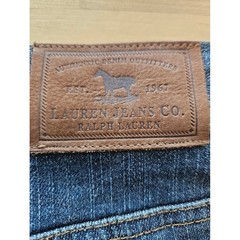 Vtg Lauren Ralph Lauren Turquoise Beaded Bootcut Jeans 10 Southwestern Aztec Y2K