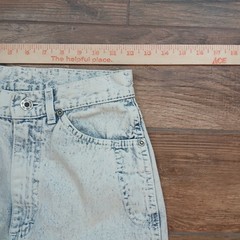 Vintage Lee Jeans Womens 7 MED Acid Wash High Rise Tapered Leg Made in USA 80s