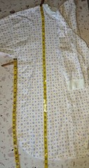 Vtg Simply Basic Nightgown Medium 100% Cotton Flannelette 80s Pink Blue Floral