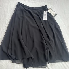 Vtg Lord & Taylor Maxi Skirt 16 Black Full Circle Long Casual Formal NWT