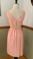 Vintage 60s pink handmade Fit And Flare Barbie sleeveless dress XS