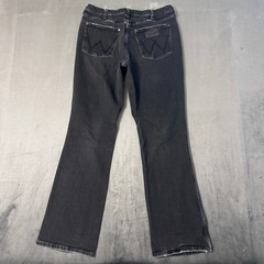 Wrangler Retro Bailey Bootcut Jeans Womens 33×32 Black High Rise Western Cowgirl
