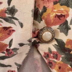 Vintage 80’s Floral Cottagecore Prairie Skirt Top Set Puff Romantic Fairy Sz 5