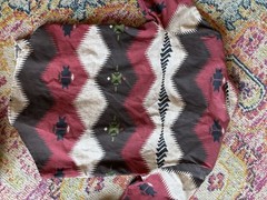 Rare Vtg 80s Roughrider by Circle T Western Shirt XS Aztec Southwestern Snaps
