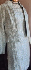 Vintage 50s 60s Brocade Classic Jackie O Style Dress & Jacket Set Tailor Made