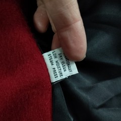 Vtg Overcoat Women’s L* MADE IN USA 100% Wool Long Double Breasted Velvet Collar