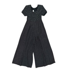 My Michelle Wide Leg Jumpsuit 7/8 Polka Dots 1970s BOHO Inspired Cottagecore Y2K