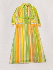 Vintage 60s 70s Act II NY Maxi House dress USA made Patio Hostess Retro Summer