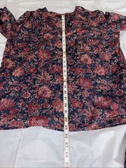Vintage Ralph Lauren 100% Cotton Floral Country Western Shirt Sz XL Skirt Sz 8