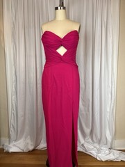 Niteline Della Roufogali 90s Silk Sexy Ruched Strapless Gown NWT SZ 9/10