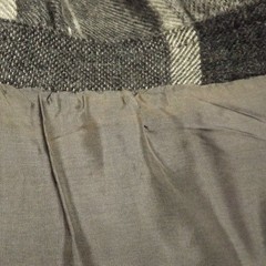 VALENTINO Dress, 42, Grey Plaid, Long sleeve, Zipper Front, VINTAGE, Miss V