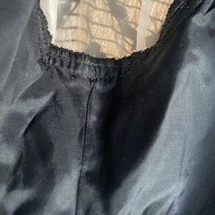 carolina herrera vintage black lace sleeve sz 6 dress