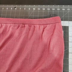 Vintage 70s Dalton Terry Cloth Pink Midi A-Line Elastic Waist Skirt Size 12