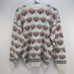 VTG Grandmacore Retro Knit Hot Air Balloon Sweater Eclectic Retro Cottagecore