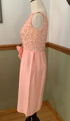 Vintage 60s pink handmade Fit And Flare Barbie sleeveless dress XS